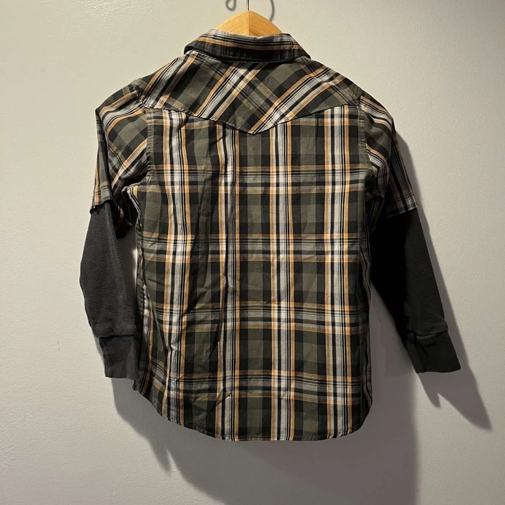 Tony Hawk Long Sleeve Flannel Size 7 - Picture 4 of 5